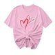 thumbnail image 1 of Camisetas de Manga Corta para Mujeres, Camiseta de Cuello Redondo Impresa de Moda, Primavera Y Verano Casual, 1 of 8