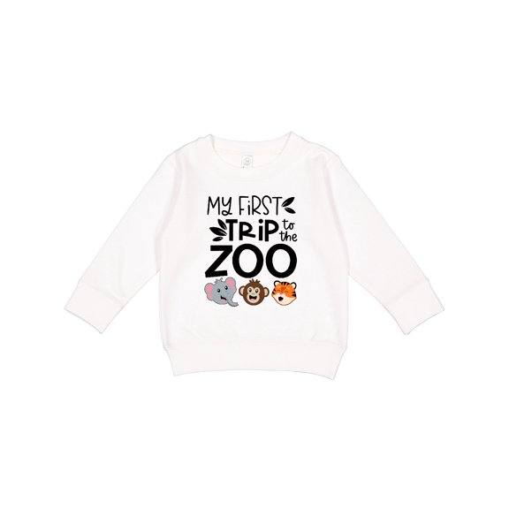 Inktastic My First Trip to the Zoo Cute Animals Toddler Sweatshirt