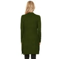 thumbnail image 2 of MOA COLLECTION Women's Solid Casual Comfy Long Sleeve Loose Fit Pockets Open Front Cardigan, 2 of 2