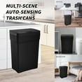 thumbnail image 6 of Dkelincs 13 Gallon Plastic Kitchen Trah Can with Lid Automatic Touch Free Garbage Can for Home Office, Black, 6 of 7