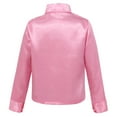 thumbnail image 2 of LiiYii Little Big Boys' Long Sleeve Sparkly Sequins Button-Down Shirt Hip Hop Jazz Dance Performance Pink 140, 2 of 6