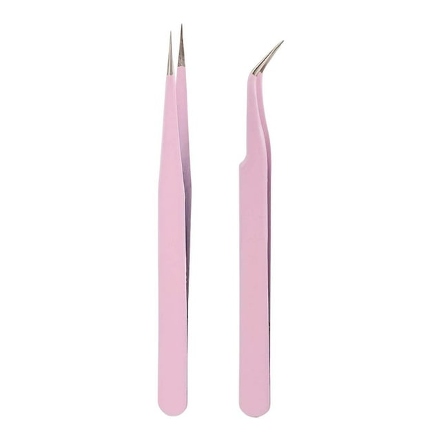 Stainless Steel Tweezers Set for Eyelash Extensions Precision Beauty Tools for Facial and Body Applications Ideal for Crafts and