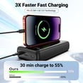 thumbnail image 6 of Tilnce 50000mAh Power Bank, 22.5W PD Fast Charging Portable Charger with 3 Built-in Cables and 3 Ports, High Capacity External Battery Pack for iPhone 17 16 15, Samsung, Camping, 6 of 6