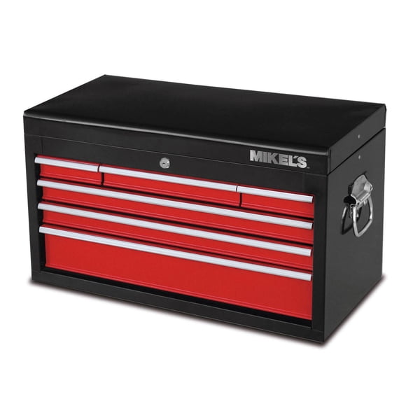 Estante Herramientas MIKELS 6 Cajones Negro/Rojo Acero