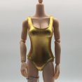 thumbnail image 3 of Body de leotardo sin mangas metálico brillante Baoblaze para figuras de 12 pulgadas color oro, 3 of 8