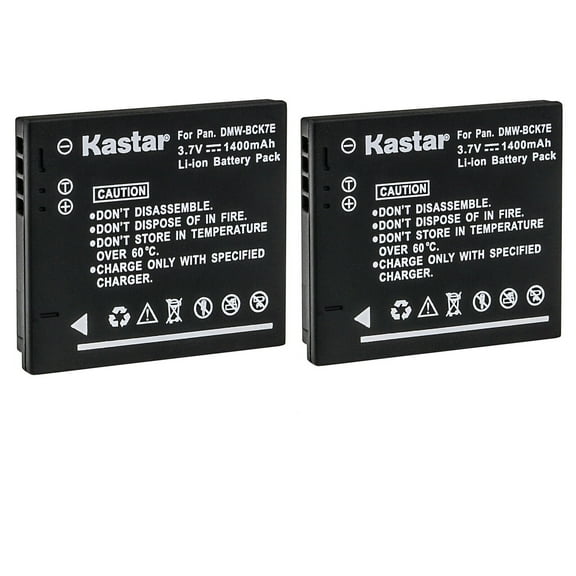Kastar 2-Pack DMW-BCK7E Battery Replacement for Panasonic Lumix DMC-SZ02, Lumix DMC-SZ1, Lumix DMC-SZ3, Lumix DMC-SZ5, Lumix DMC-SZ7, Lumix DMC-XS1, Lumix DMC-TS20 Camera