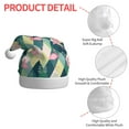 thumbnail image 4 of Fuzoiu Flamingo Print Santa Hat Christmas Hat for Adults,Santa Hats with Pompom, Unisex Xmas Holiday Hat for Christmas New Year Festive Party Supplies, 4 of 6