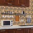 thumbnail image 4 of CUH 10/20/30/40/50/60/70/80/90/100 Pieces Stone Mosaic Tiles Backsplash Peel and Stick Self Adhesive Removable Stick On Kitchen Tiles Stickers DIY Bathroom Wall Floor Stickers, 4 of 10