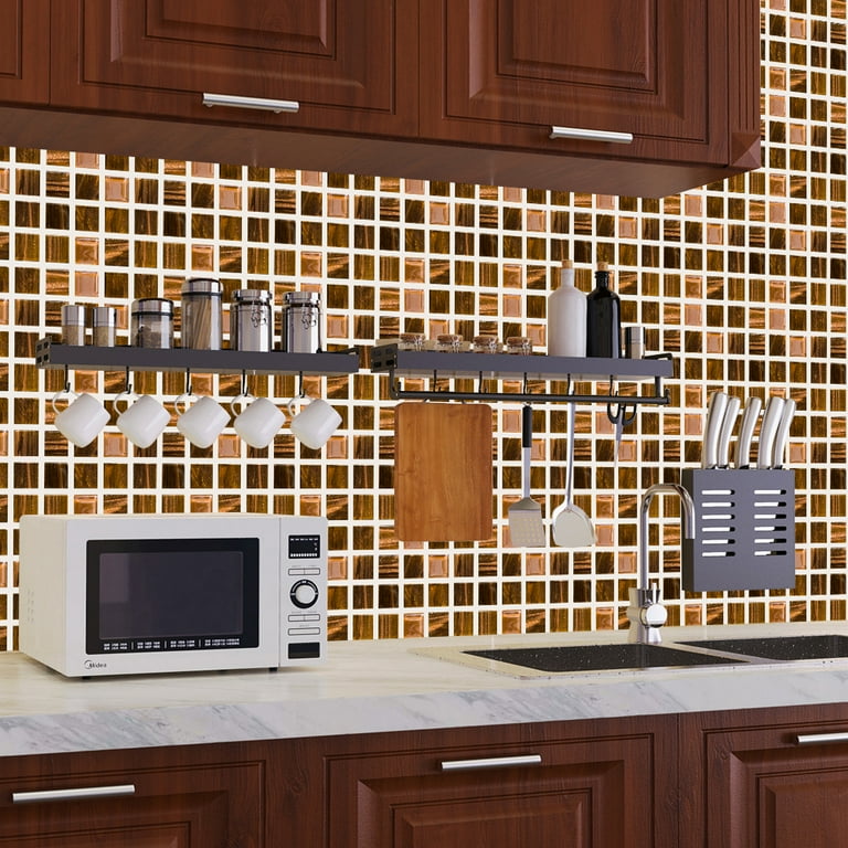 10/20 Pieces Backsplash Tile for Kitchen Mosaic Square Peel and Stick Tile, 3.94x3.94 10/20 Pieces Backsplash Tile for Kitchen Mosaic Square Peel and Stick Tile, 3.94x3.94
