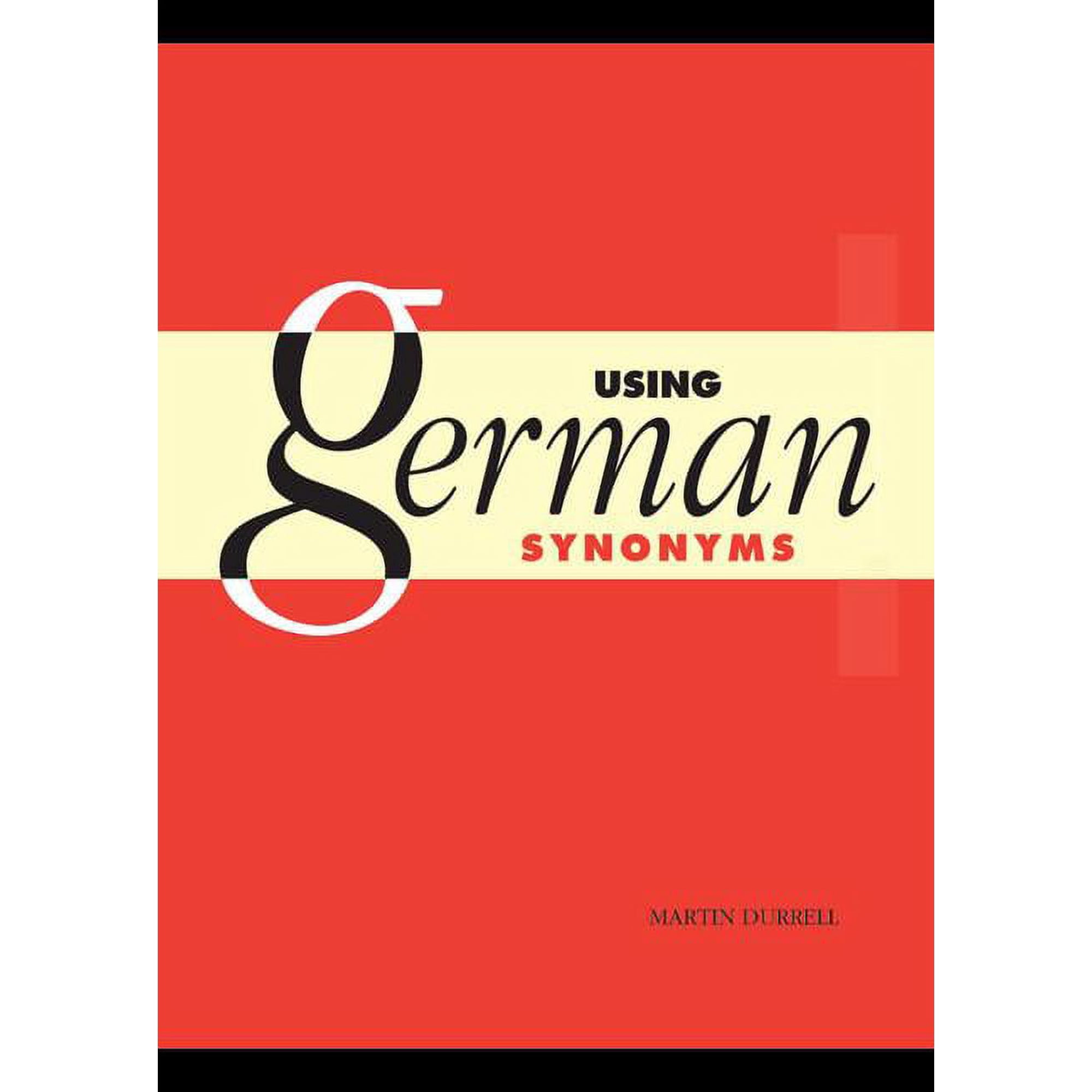 Using German Synonyms, (Hardcover)