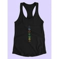 thumbnail image 3 of Symbols In Line Racerback Tank Women -Smartprints Designs, Female Medium, 3 of 4