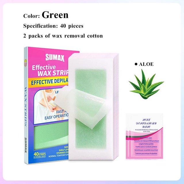 Bandes de Cire Capillaire Double Face 40 Outils de Beauté Compatibles