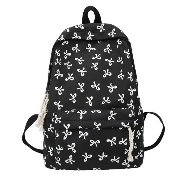 Sac à Dos Nœud Mignon Preppy Sac de Jour pour Femmes Filles Voyage Sac à Livres Léger Sac pour Ordinateur Portable Collège École