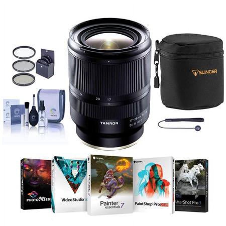 UPC: 0192223128712 | 17-28mm f/2.8 Di III RXD Lens for Sony E  Bundle with ProOptic 67mm Filter Kit  Cleaning Kit  Lens Cap Tether  PC Software Kit  Lens Pouch