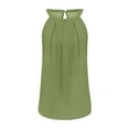 thumbnail image 4 of Tank Tops for Women Summer Tops Halter Neck Flowy Summer Beach Tank Tops Sleeveless Casual Camisole Shirts Blouse Elegant Tunic Tops Slim Fit Y2K Vest Tops Basic Tees Tops, 4 of 4