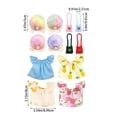 thumbnail image 3 of 4 Set 7inch Desk Goose Outfits, Mini Desktop Goose Clothes Desk Geese Accessories Set for Magnetic Geese Statue For Magnetic Goose Figurine Office Desktop Ornament (B), 3 of 7