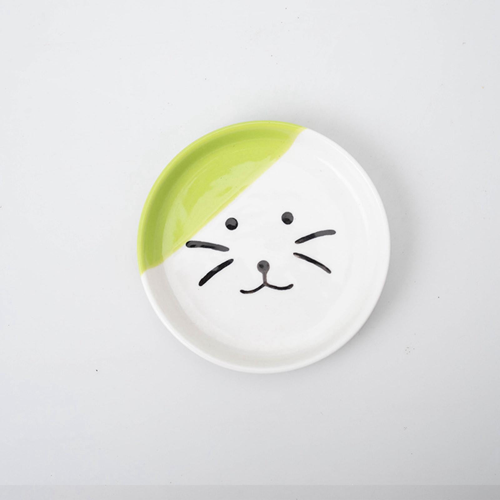 Ceramic Cat Bowl, Elevated Cat owl with Metal Stand, and