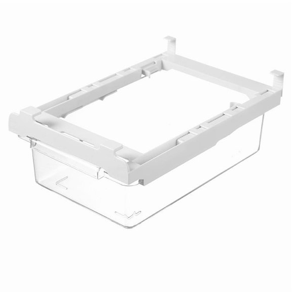 SouMaox Refrigerator Organizer Bin Drawer Pull Out Clear Fridge Storage Rack Cupboard Shelf Basket Transparent Kitchen Pantry Container
