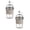 Grey 2PC, variant on Reusable Iced Coffee Cup 430ml with Wide Mouth Straw and Anti- Grip Equipped with Heat-Insulating Silicone Lid Ultra-Light Portable Travel Tumbler Safe Food-Grade for All Beverages (1PC)