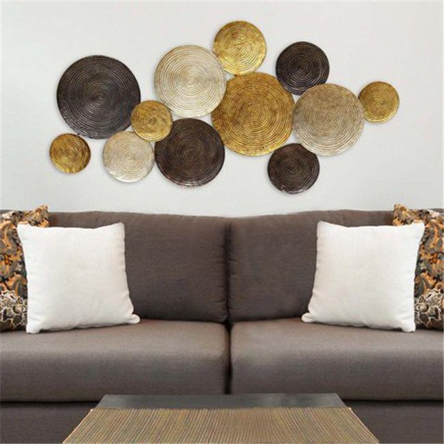 Multi Circles Wall Decor, 52.15 x 25.5 x 2.36 in.