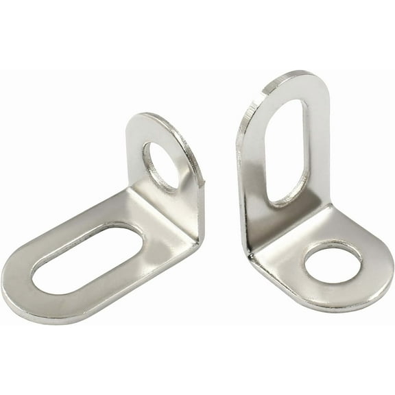 30 Pcs 18x18x29mm/0.7"x0.7"x1.14" Adjustable Right Angle Brackets L-Shape Corner Brace Support Silver