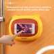 thumbnail image 1 of Gwong Electrónica Caja de teléfono móvil Montado en la pared Punch-Free Teléfono impermeable Caja de almacenamiento de la ducha Soporte para el baño, 1 of 6