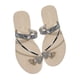 thumbnail image 1 of Amzcrzy Zapatos de mujer,Zapatos de mujer,Zapatillas de mujer, Sandalias y pantuflas de suela blanda con puntera de diamantes de imitación para mujer, zapatos de playa planos minimalistas Sandalias M, 1 of 7