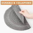 thumbnail image 6 of Tickjoy 15 in Round Placemats Set of 4, Washable Woven Placemats for Kitchen Dining Table, Grey Table Placemats, 6 of 6