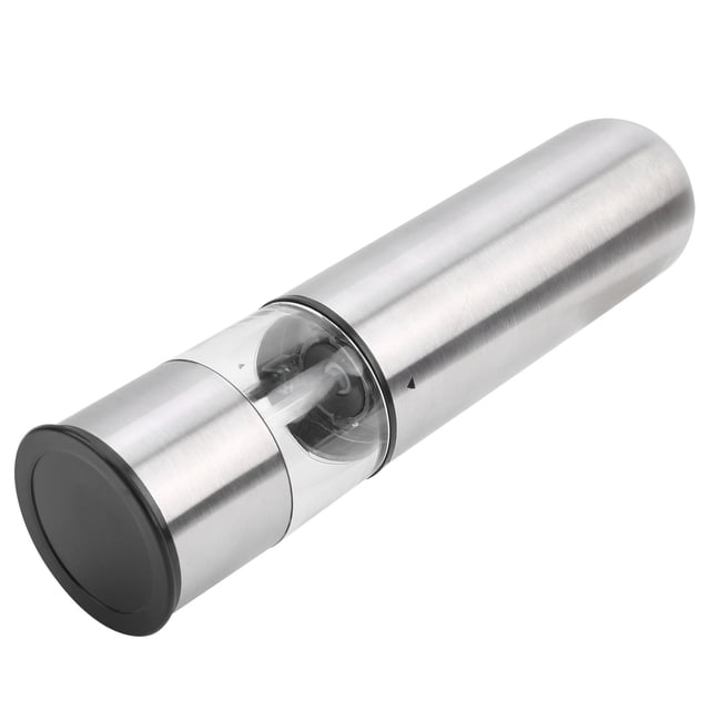 Molinillo eléctrico de sal y pimienta NikouMX, Acero inoxidable, durabilidad extendida
