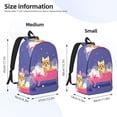thumbnail image 2 of Yiaed Dog Washes in a Bath Print Print Laptop Backpack Travel Canvas Backpack Vintage Aesthetic Backpack for School Knapsack Backpack Backpack for School-Small, 2 of 5