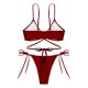 thumbnail image 4 of WILLBEST Traje de Baño Dama conjunto de Bikini de Mujer Tanga Bikini de Dos Piezas Traje de Baño Ajustable Sexy Traje de Baño con Anillo, 4 of 4
