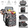 thumbnail image 5 of Travel Cooler Bag - Purple Cartoon Dinosaurs Leaves Pattern Camping Beer Cooler Backpack with Bottle Opener- Waterproof Insulated Picnic Backpacks - Cooler Bag for Beach, 5 of 6