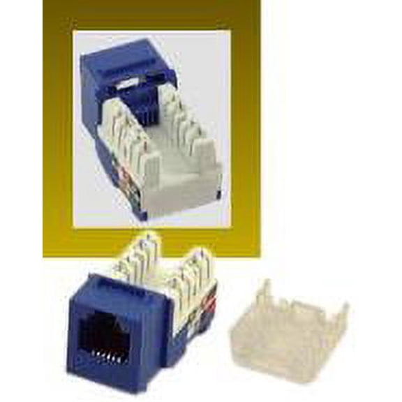 IEC RH1106F-MT-BU RJ1106 Female Narrow Keystone Connector Blue Category 3