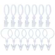80Pcs Curtain Rings with Clips Curtain Clips Curtain Hangers Clips Drapery Clips with Rings