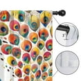 thumbnail image 4 of Blackout Kids Curtains,Colorful Peacock Childrens Insulated Curtains Set Of 2,Bedroom Essentials,Toddler Room Decor 42x84in(106x213cm), 4 of 4