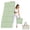Lightgreen Black, variant on BAIMA Large Yoga Mat Thick Extra Wide and Long , Foldable Portable Travel Square Mats(Green+Black)