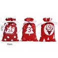 thumbnail image 6 of Dserhfy 1 Set Christmas Advent Calendar Bag Exquisite Christmas Style Increase Atmosphere Festive Fine Workmanship Countdown Hanging Drawstring Christmas Gift Bag Set for Christmas, 6 of 8
