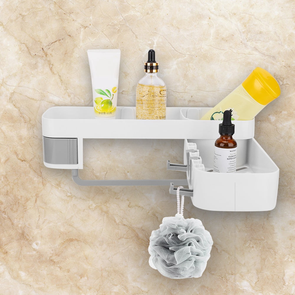 OTVIAP Punchfree Wall Bathroom Shelf Shower Shampoo Towel Holder Storage Rack Organizer,Towel