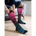 thumbnail image 6 of Luxtrada 3 Pairs Plus Size Compression Socks Wide Calf Compression Socks for Women and Men 20-30 mmHg Extra Large Compression Socks for Circulation Support Recovery(Gray,4XL), 6 of 9