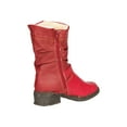 thumbnail image 4 of TMA EYES Buckle-Accent Leather Faux Fur Women Boots, 4 of 6