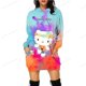 thumbnail image 3 of Sudadera con capucha de diseño original de HELLO KITTY con estampado de anime, sudadera ajustada con dibujos animados, sudadera versátil, sudadera con capucha de moda, vestido para mujer y2k, 3 of 5