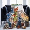 thumbnail image 1 of Couverture en Molleton Peluche Ultra Douce Zootopia pour Canapé Lit Voyage 60"x50 Pouces, 1 of 8