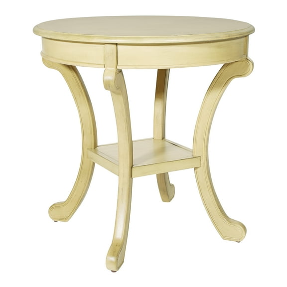 OSP Home Furnishings Vermont Accent Table in Antique Celedon Finish