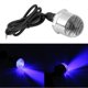 thumbnail image 2 of Marine Yacht Boat 12V 304 Stainless Steel Round Blue LED Underwater Light Lamp & Drain Plug, 2 of 3