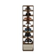 thumbnail image 5 of Furinno Compact 9-Tier Vertical Space Saving Free Standing Shoe Tower, Shoe Rack for Closet Entryway, Amber Pine, 5 of 6