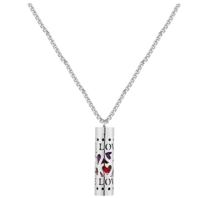 Collar de la botella de perfume Joyería para el cuerpo Regalo de cumpleaños Masculino Collar Difusor Regalo Masculino de acero inoxidable Perfume Masculino Cara
