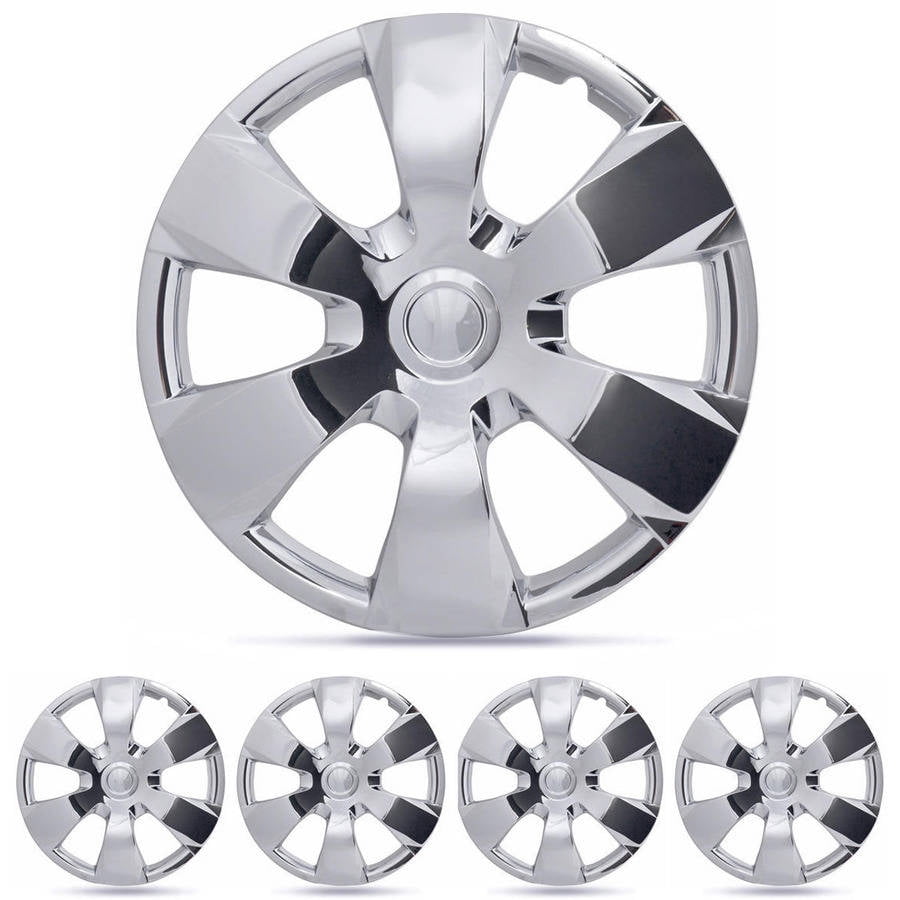 Set of 4 16" Chrome Deluxe Hubcaps/Wheel Covers for Camry Style Look 