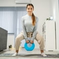 thumbnail image 2 of Soozier 13lbs Kettlebell Kettle Bell with Wide Handle, Light Blue, 2 of 9