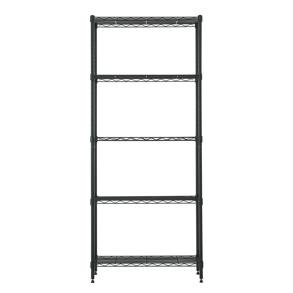 5 tier grey shelving 11.8x25.6x59in