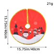 thumbnail image 3 of Christmas Tree Skirt Mini 16 Inch Winter Christmas Tree Decorations Tree Skirt Suitable for Merry Christmas Party, 3 of 5
